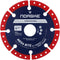 Norske Tools NDBS335 4.5 inch Mega Bite Diamond Vacuum Brazed Cutoff Wheel 7/8 inch Bore for Cutting in Wood, Tubular Metals, Non-Ferrous Metals, ...