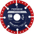 Norske Tools NDBS335 4.5 inch Mega Bite Diamond Vacuum Brazed Cutoff Wheel 7/8 inch Bore for Cutting in Wood, Tubular Metals, Non-Ferrous Metals, ...