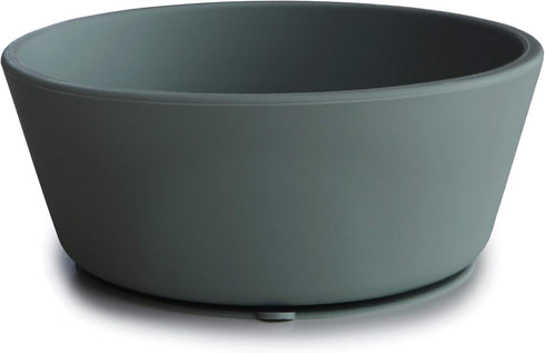 mushie Silicone Suction Bowl | BPA-Free Non-Slip Design (Dried Thyme)...