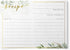 Dashleigh Farmhouse Greenery Recipe Cards with Gold Foil - 48 Double Sided 4x6 Cards - Sage Green Rustic Kitchen & Bridal Shower Gift...