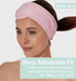 Brook + Bay Spa Headband for Washing Face - Makeup & Skincare Face Wash Head Band - Face Mask Towel Terry Hair Band for Women - Pink...