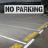 2pcs No Parking Stencils, 4 Inch Letter Stencils Flexible Plastic Parking Lot Paint Templates Parking Lot Stencils Traffic Curb Painting Marking S...