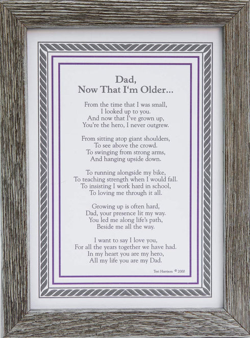 Dad, Now That I'm Older- Gift for Dad from Son Or Daughter for Father's Day, Christmas, Birthday...