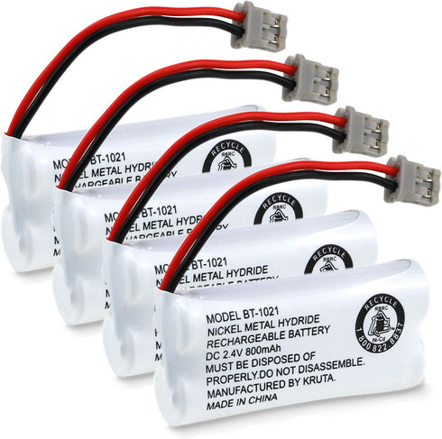 Kruta Cordless Phone Battery BT-1021 BBTG0798001 Compatible with Uniden BT-1021 BT1021 BT-1008 BT-1016 BT-1025 2.4V 800mAh Cordless Handset Phone ...
