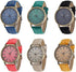 CdyBox 6 PCS Men Women Watch Simple Round Analog Quartz Wristwatches Business Watches Gifts...