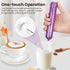 Handheld Milk Frother, Battery Operated Electric Foam Maker and Mixer for Drinks (Blue)...