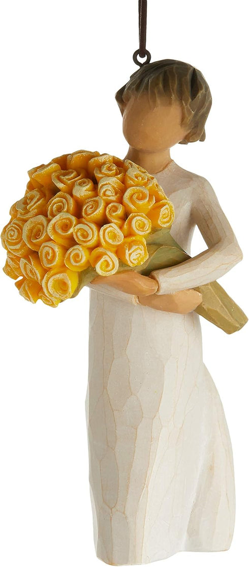 Willow Tree Good Cheer Ornament, Sculpted Hand-Painted Figure...