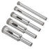 Diamond Drill Bits Set, 5mm 6mm 8mm 10mm 12mm Cutting Diameter, Diamond Dry Core Drill Hole Saws Bits Tools - (Applications: for Glass Drilling Ha...