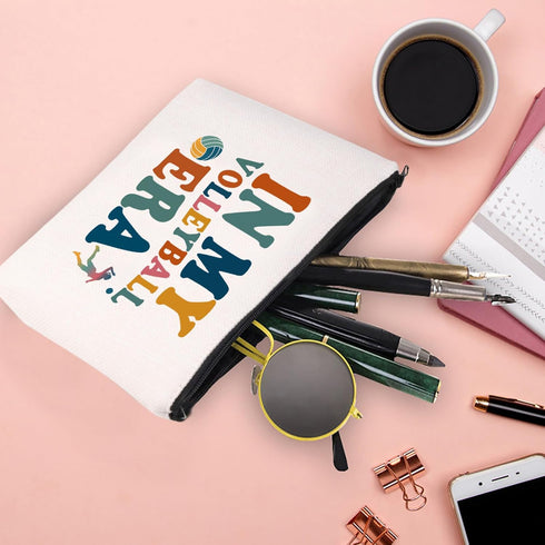 Volleyball Makeup Bag Volleyball Team Gift Sports Team Gift Volleyball Coach Player Gift Volleyball Cosmetic Bag Volleyball Mom Gifts (VOLLEYBALL ...