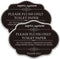 Do Not Flush Rules Bathroom Signs,RAMIEYOO Designer Sign For Septic Systme,Please Flush Only Toilet Paper,Great for Home,Business or RV,Cabin (Bla...