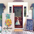 Welcome Pineapple Garden Flag 12.5 x 18 Inch Spring Summer Garden Flag Decorative Double Sided Burlap Flag for Seasonal Farmhouse Yard Decoration...