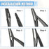 ACROPIX Rear Windshield Wiper Blade Arm Replacement Set OEM Quality Fit for Nissan Rogue 2009-2020 for Nissan X-trail 2014-2020 - Pack of 2...