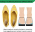 5 Pairs Medial & Lateral Heel Wedge Silicone Insoles - Corrective Adhesive Shoe Inserts for Foot Alignment, Knock Knee Pain, Bow Legs, Osteoarthri...