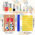 299 PCS Polymer Clay Cutters Set, 18 Shapes Clay Earring Cutters with Earrings Accessories, Clay Pattern Cutting Molds, Plastic Clay Cutters for P...