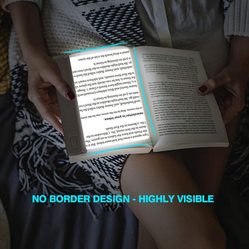 Full Page Magnifier, Ultra Bright 12 LEDs Handheld Magnifying Glass with Cool/Warm White Light, Adjustable Brightness Illunimated Magnifier for Ey...
