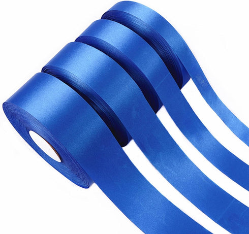1.5" Single Face Satin Ribbon 50 Yards Roll for Gift Wrap Sewing Projects Crafting Projects DIY Bow Wedding Decoration (Sapphire Blue)...