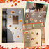 20pcs Fall Magnetic Decorations, Owls Pumpkin Fridge Magnets Autumn Theme Refrigerator Decals Happy Fall Magnets Fridge Decorations for Thanksgivi...