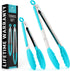 Zulay Stainless Steel Kitchen Tongs with Silicone Tips - Set of 2 (9” & 12”) Locking Cooking Tongs with Non-Slip Grip - Heat Resistant, BBQ Food T...