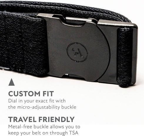 Arcade The Original Unisex Adventure Belt, Heavy Duty Elastic Webbing, Non-Metal Travel Friendly Buckle...