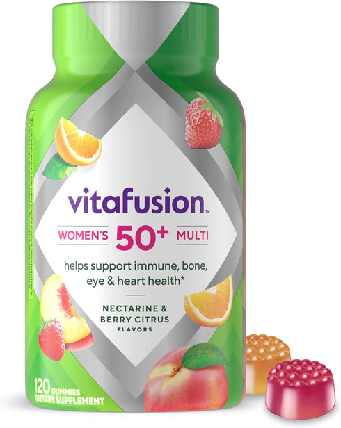 Vitafusion Women's 50+ Daily Multivitamin, Gummy Vitamins, 120 Ct...
