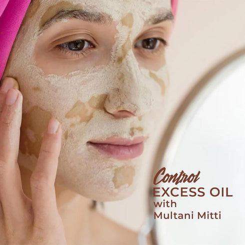 Multani Mitti Powder Fullers Earth Clay - 100% Pure Natural Indian Clay for Skin Cleansing - Suitable for All Skin Ideal for Face Masks and Body S...
