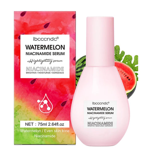 Watermelon Niacinamide Moisturize Serum for Face Skin Care, Hydrating & Brighten with Hyaluronic Acid, Glycerin and Vitamin E, Lightweight Facial ...
