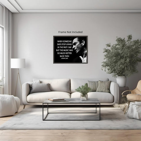 Posterizer 1 pcs-Music Was So Much Better Back Then-Johnny Cash Poster-Musical Art Collection-Quotes-Gift for Music Fans- Decor for Gym, Studio- u...