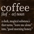 Funny Coffee Noun Definition Stencil by StudioR12 | Dark Magical Liquid | Craft Sarcastic DIY Kitchen or Office Decor | Good Mood Sign | Select Si...