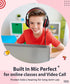 rockpapa C24 On-Ear Wired Headphones with Microphone,Lightweight Foldable Corded Headphones with No-Tangle Cord of 3.5mm Jack,Stereo Bass Headphon...