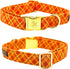 Elegant little tail Dog Collar, Fall Dog Collar Plaid Holiday Pet Collar Dog Halloween Dog Bow Collar Pet Durable Adjustable Girl Boy Dog Collar f...