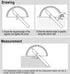 Nortools 0-180° Round Head Protractor - Angle Finder Craftsman Ruler Machinist Tool (Stainless Steel)...