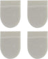 Felt Heel Cushion Pad 1/4" with Adhesive for Pain Relief - 4 Pairs...