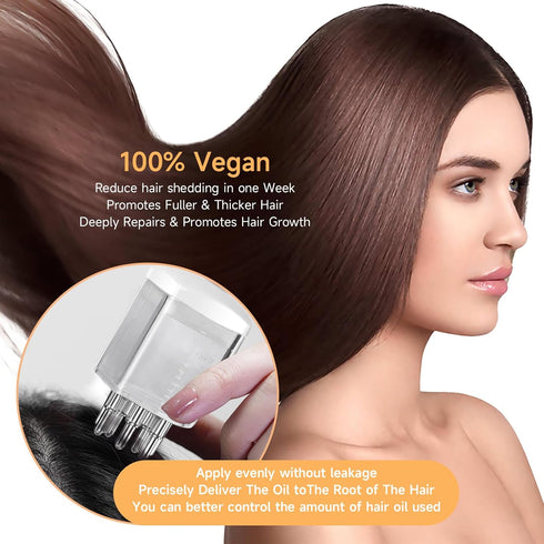 Hair Growth Oil - Rice Water for Hair Growth for Women & Men, hair loss treatments, hair oil for dry damaged hair and growth, Hair Growth Serum fo...