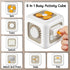 Ponpon Busy Cube for Toddlers, 6 in 1 Activity Cube for Children, Travel Toys for Toddlers for Fine Motor Skill Learning, Educational Birthday Gif...