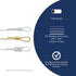 Beadalon Crimp Tubes, Size #2, Gold Color, 1.5 g, Approx. 46 pc...