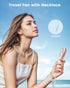 Handheld Fan, Portable Fan Mini Fan Powerful Hand Fan with 3 Speeds, USB Rechargeable Personal Fan, Makeup Lash Fan for Stylish Girls, Cute Small ...