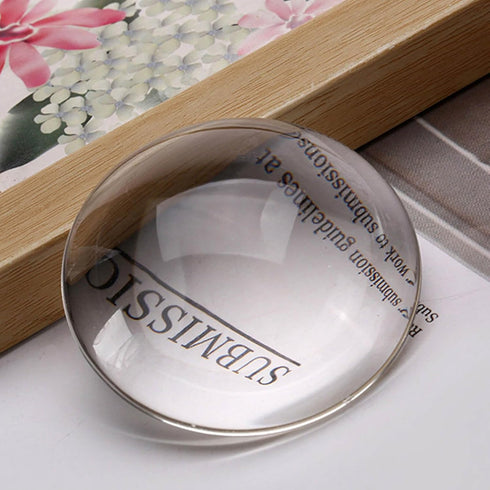 Glass Cabochons Dome Tiles, 20PCS 40mm, Thickness 8.5mm, Clear Round Flat Back Dome Cabochons Set for DIY Craft Photo Charms, Cameo Pendants, Ring...