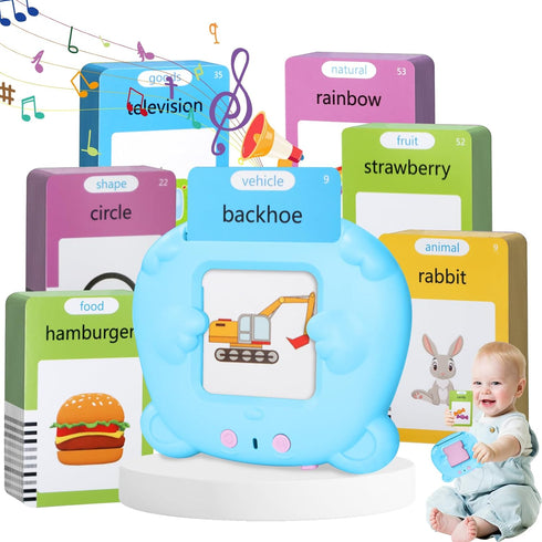 Kids Toddler Talking Flash Cards with 224 Sight Words,Montessori Toys,Speech Therapy,Autism Sensory Toys,Learning Educational Gifts for Age 2 3 4 ...