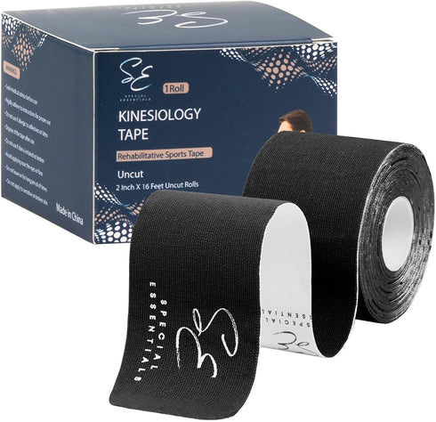 Kinesiology Tape - Premium Cotton Waterproof Sports Tape for Targeted Muscle Support, Pain Relief, & Enhanced Performance 20 Count, 10” Precut & U...
