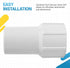 Canamax Ultra Durable 1-1/2 Inch Pool Vacuum Hose Cuff - Replacement for 1-1/2" diameter Spiral-Wound Pool Hose - Repair Hose Ends Connect Vacuum ...
