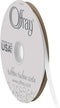 Offray 1/4" Wide Double Face Satin Ribbon, 100 Yards, White...
