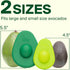 Food Huggers Avocado Huggers 2pc Silicone Reusable Avocado Savers with Pit Storage | BPA Free, Dishwasher Safe Holder | Large & Small Set...