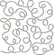 Quilting Creations Loop Background Quilt Stencil, 9"...
