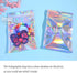 100 Pcs Holographic Resealable Packaging Bags for Small Business Supplies, Cute Small Color Smell Proof Foil Pouch Plastic Baggies for Lip Gloss S...