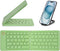 Mini Foldable Bluetooth Keyboard - Portable Wireless Full Size Keyboard (Sync Up to 3 Devices), Ultra-Slim Aluminum Travel Folding Keyboard for iP...