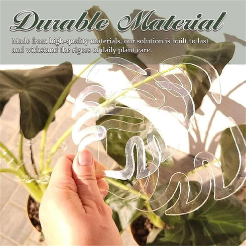 Turtle Shell Bamboo Clamp Set, Reusable Clear Plastic Plant Stem Support Holder, Plant Retaining Support for Outdoor and Indoor Plants, Including ...