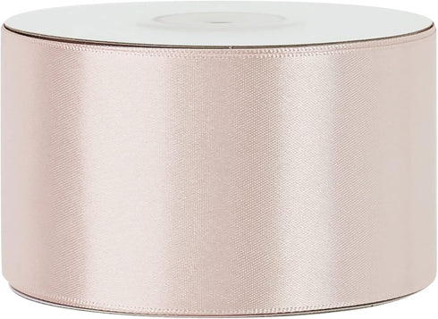 MEEDEE Rose Gold Satin Ribbon 2 Inch Rose Gold Ribbon Lux Satin Double Faced Ribbon by 25 Yards Silk Ribbon Satin Ribbon for Gift Wrapping, Satin ...
