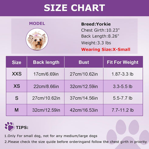 XXS Dog Clothes Small Dog Sweaters for Small Dogs Girl Boy Soft Warm Small Dog Sweater Puppy Clothes Cute Pet Clothing Dog Sweatshirt Outfits for ...
