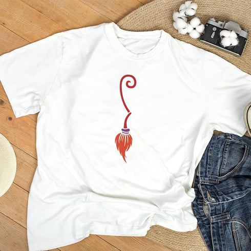 FINGERINSPIRE Witch Brooms Painting Stencil 11.8x11.8 inch Large Broomsticks Drawing Template Plastic PET Magic Brooms Stencil for Painting Hollow...