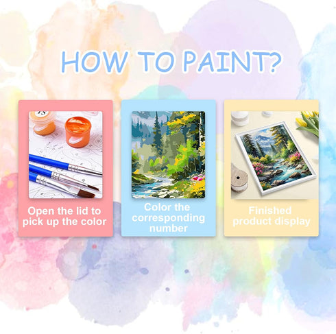 Mountain Paint by Number for Adults-Landscape Paint by Numbers for Adults,Landscape Paint by Numbers for Gift Home Wall Decor(Mountain,16x20 inch)...